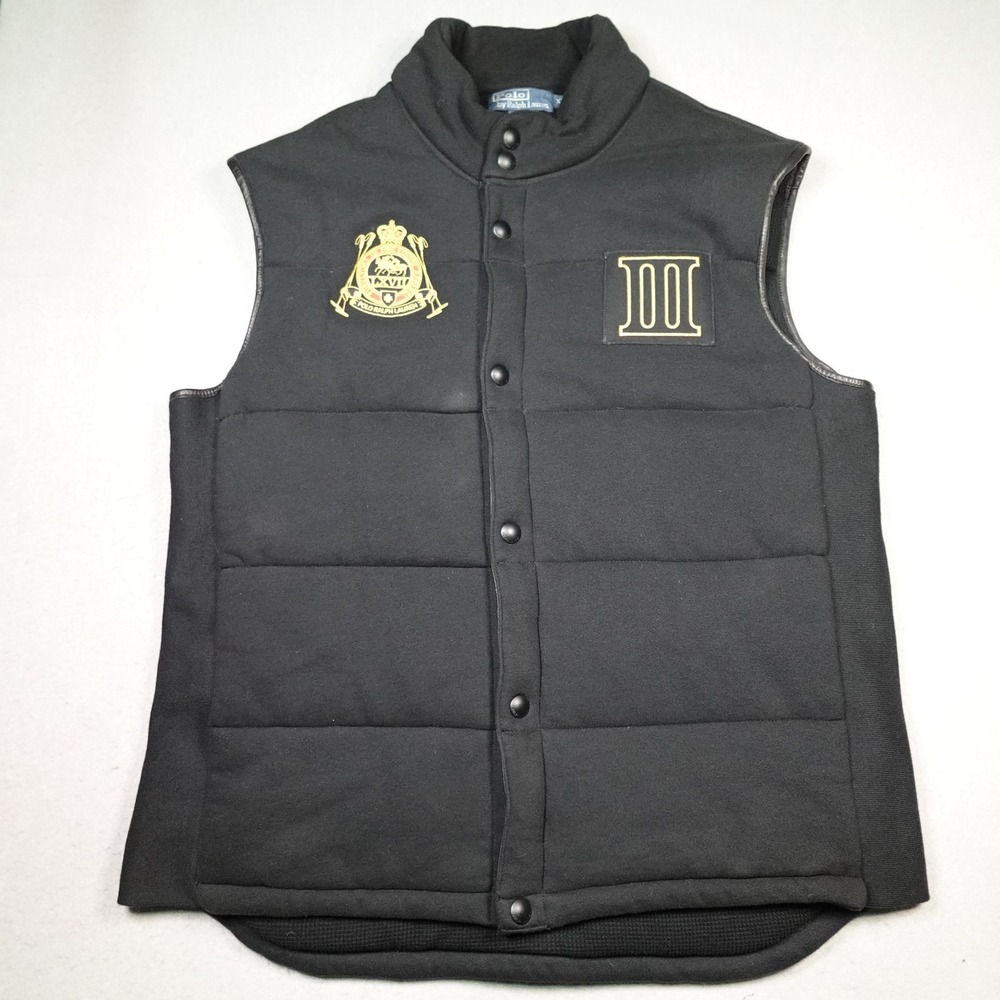 Vintage Polo Ralph Lauren Vest Mens XL Argentina Puffer Quilted crest RL1967